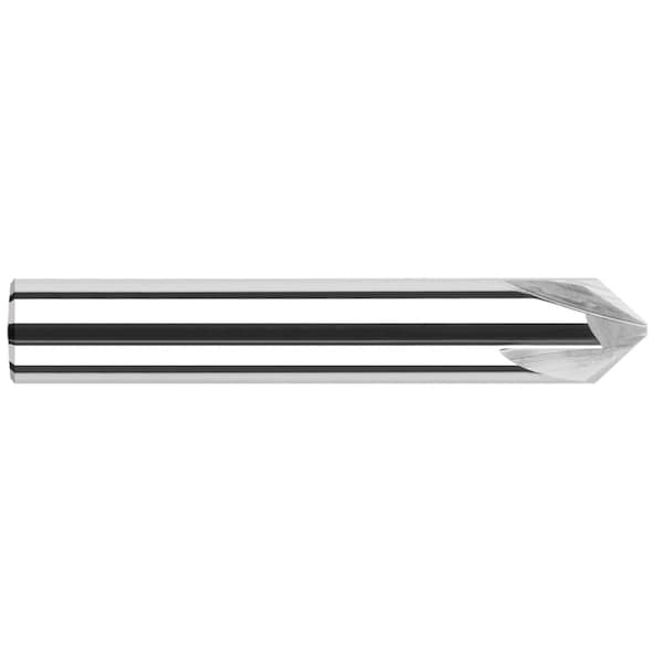 Chamfer Cutter-Flat End 0.3125 5/16 Shank DIAx45 Degree per side Carbide Flat Chamfer Cutter